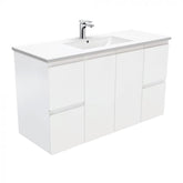 Fienza Dolce 1200mm Satin White Wall Hung Vanity